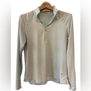 🔥🩶Apana 1/4 zip women’s seafoam green athletic top - super soft! Size Large